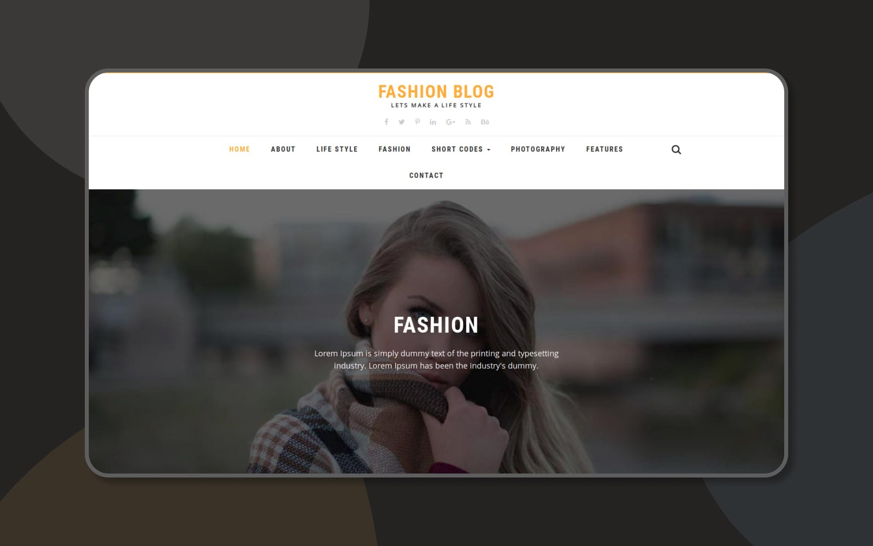 Detail Flat Blogger Template Nomer 32