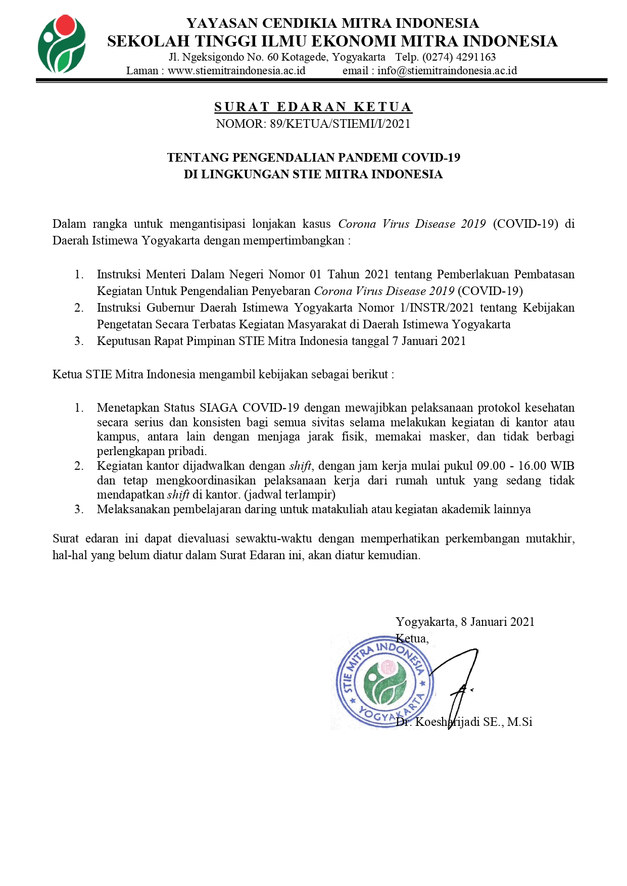 Detail Format Surat Edaran Nomer 12