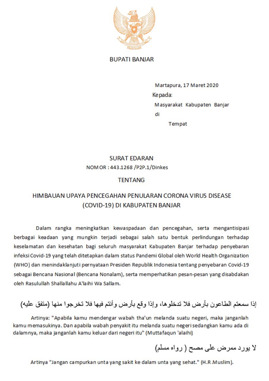 Detail Format Surat Edaran Nomer 34