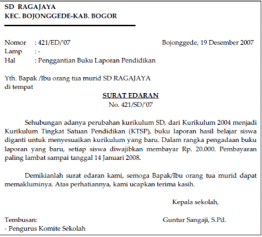Detail Format Surat Edaran Nomer 8