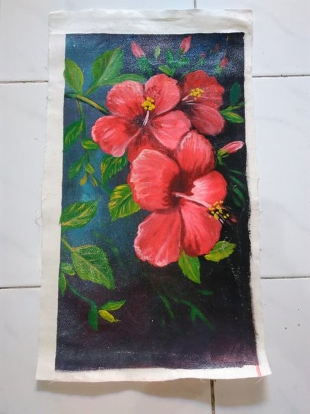 Detail Gambar Lukisan Bunga Sepatu Nomer 5