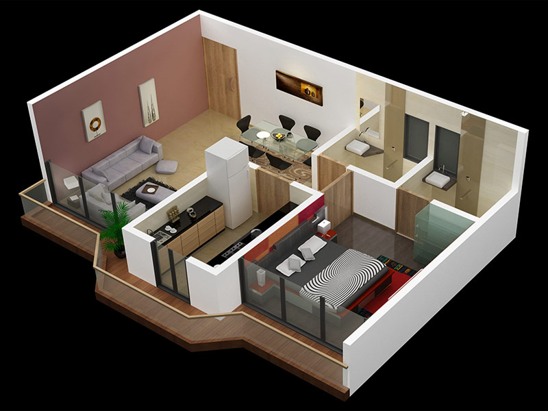 Detail Gambar Rumah 3 Dimensi Sederhana Nomer 38