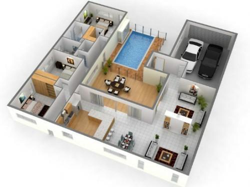 Detail Gambar Rumah 3 Dimensi Sederhana Nomer 40