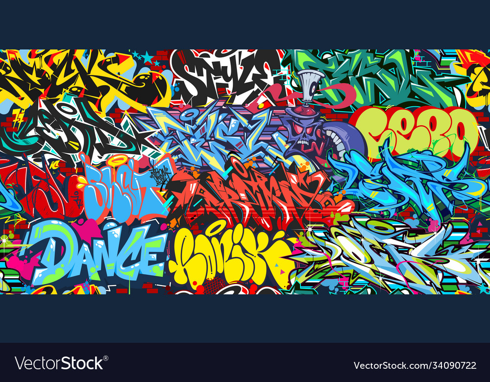 Detail Graffiti Art Fun Abstract Nomer 53