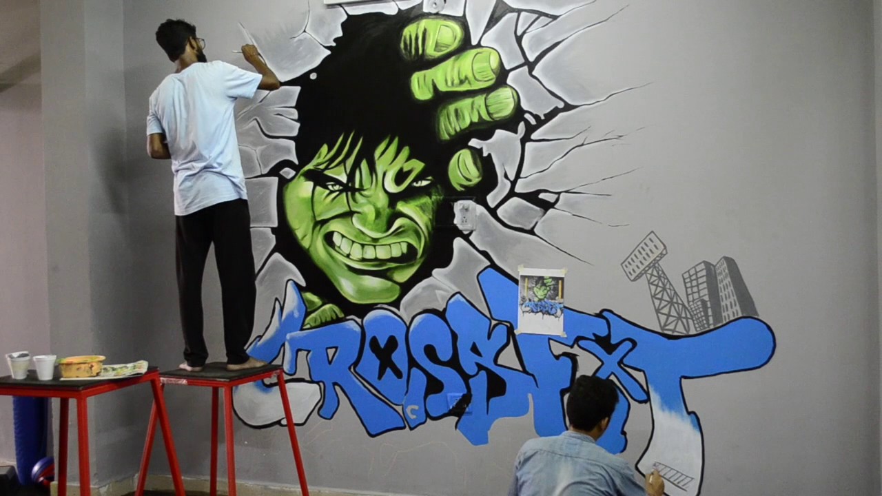 Detail Graffiti Character 3d Hilk Nomer 2