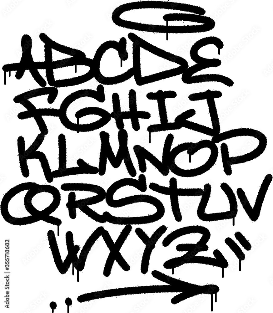 Detail Graffiti White Nomer 52