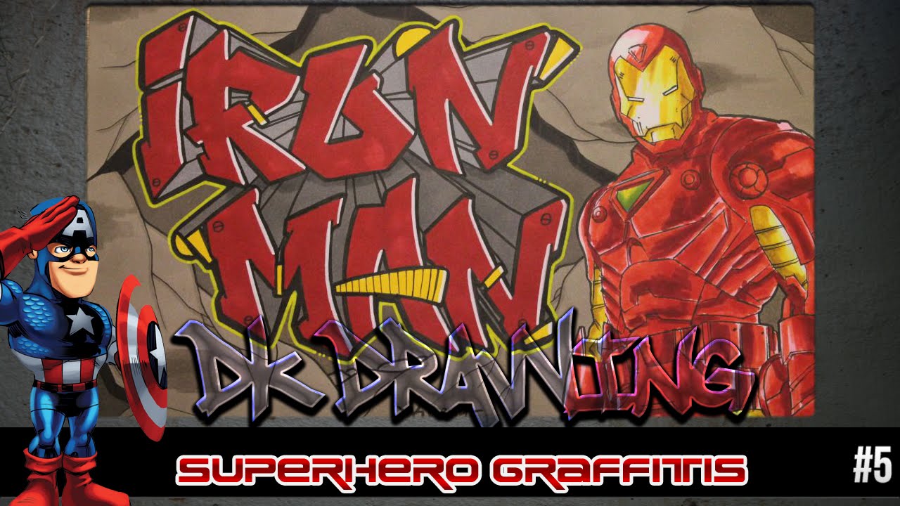 Detail Iron Man Graffiti Nomer 2