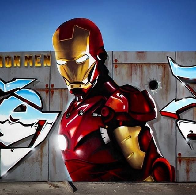 Detail Iron Man Graffiti Nomer 14