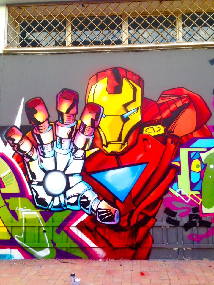 Detail Iron Man Graffiti Nomer 19
