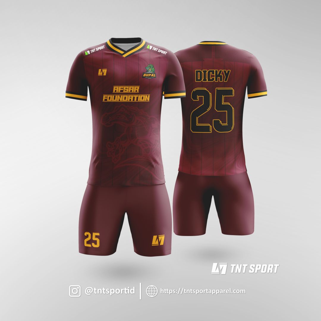 Jersey Futsal Merah Maroon - KibrisPDR