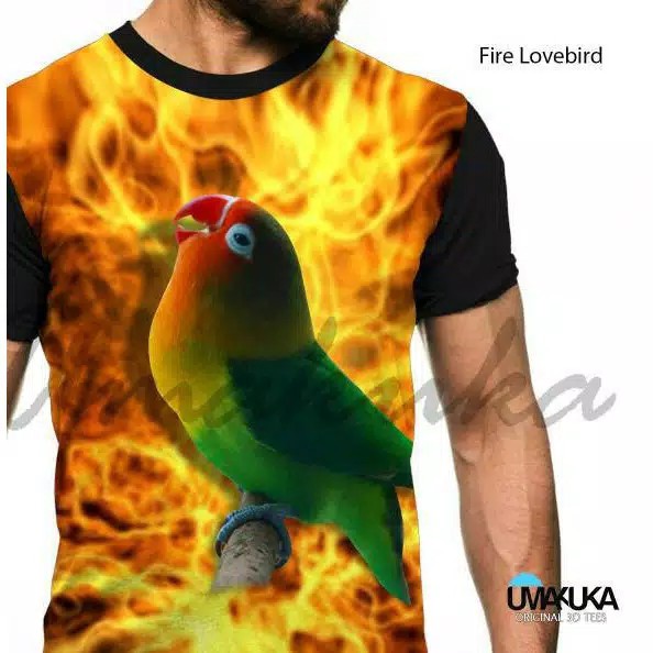 Detail Kaos Lovebird 3d Nomer 13