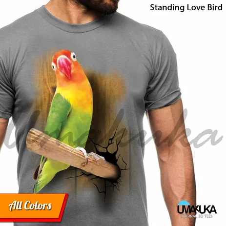 Detail Kaos Lovebird 3d Nomer 18