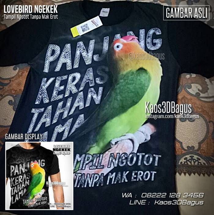 Detail Kaos Lovebird 3d Nomer 19