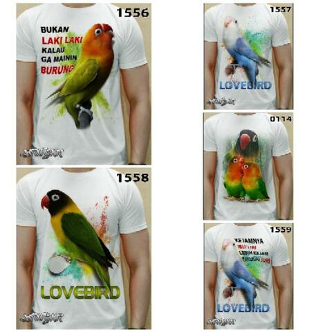 Detail Kaos Lovebird 3d Nomer 34