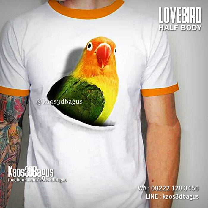 Detail Kaos Lovebird 3d Nomer 5