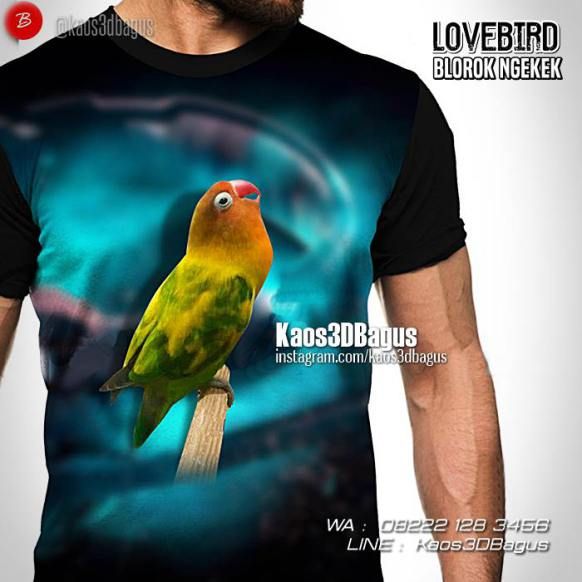 Detail Kaos Lovebird 3d Nomer 8