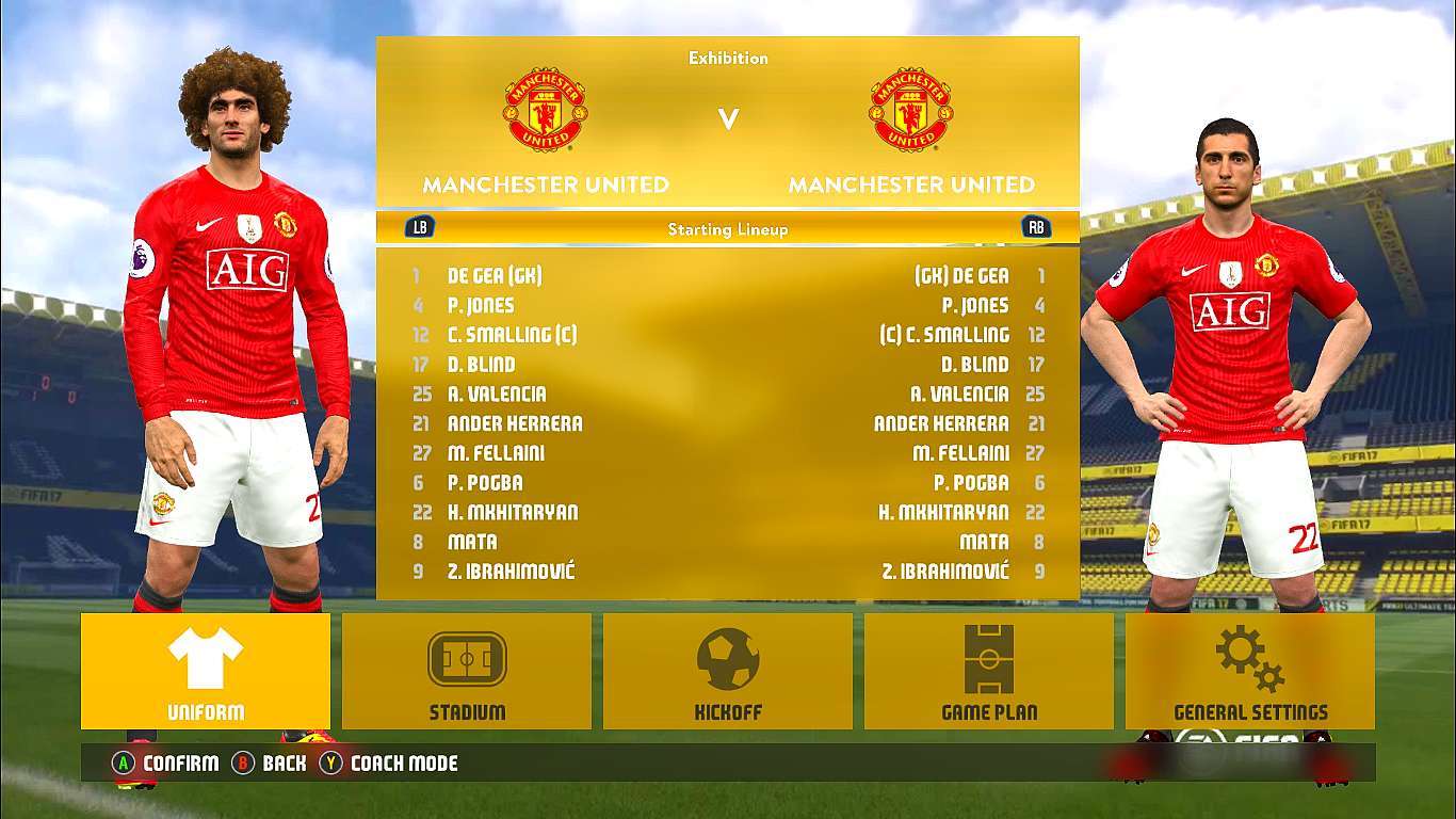 Detail Manchester United Kit Pes 2017 Nomer 27