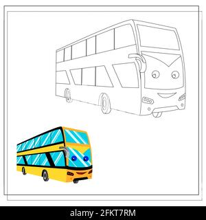 Detail Mewarnai Gambar Bus Bertingkat Nomer 43