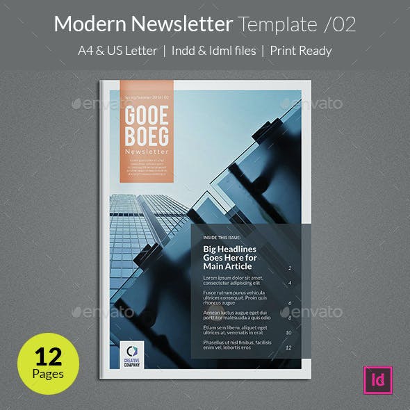 Detail Newsletter Cover Page Template Nomer 18