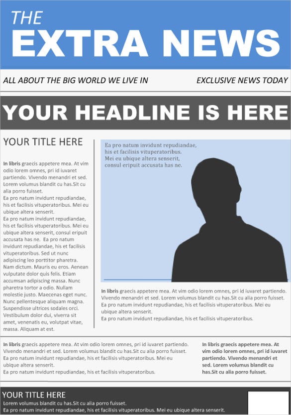 Detail Newsletter Cover Page Template Nomer 25