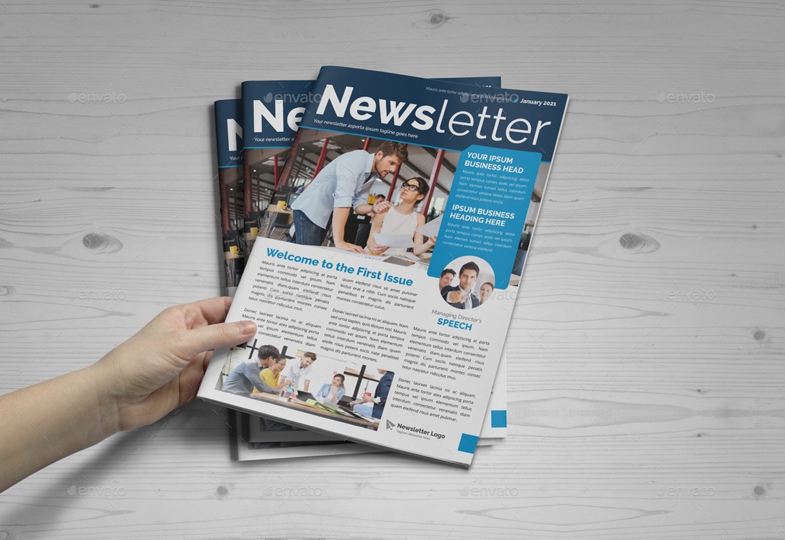 Detail Newsletter Cover Page Template Nomer 38