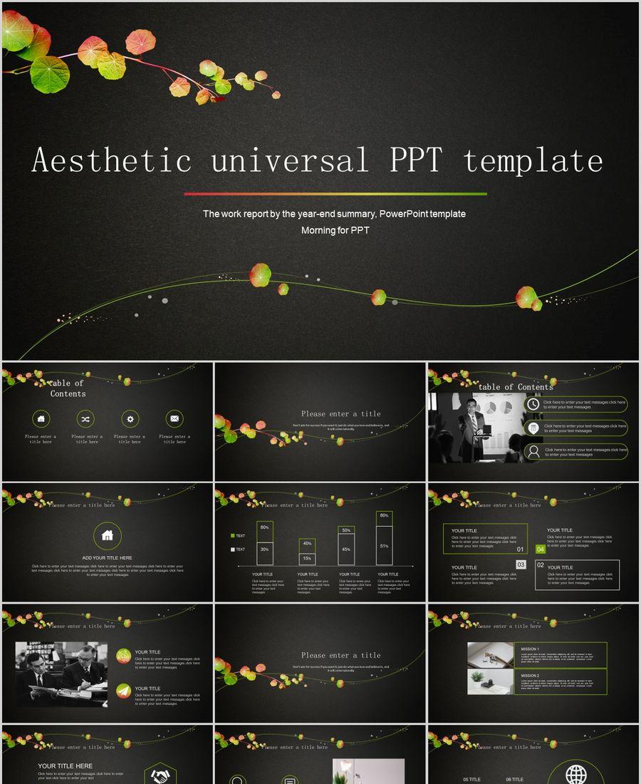 Detail Template Powerpoint Estetik Nomer 12