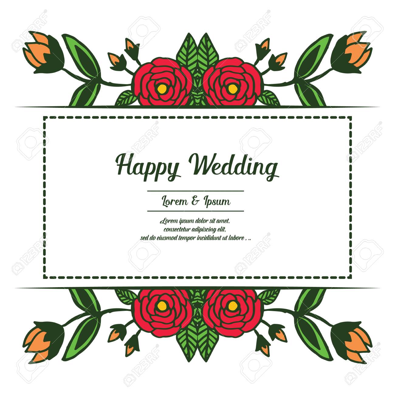 Detail Wedding Template Design Nomer 18