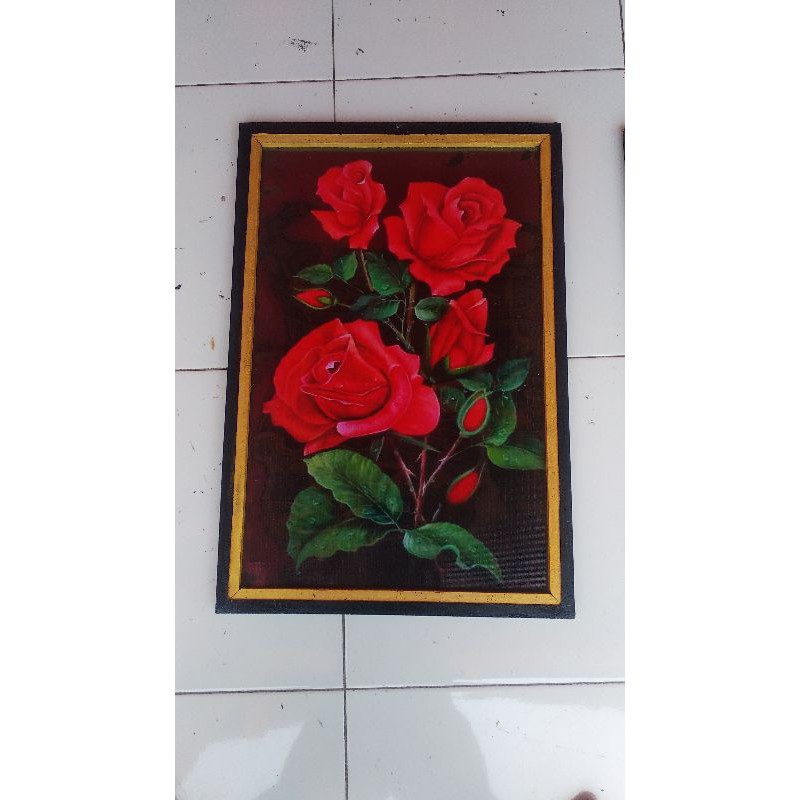 Detail Bingkai Bunga Mawar Merah Nomer 33