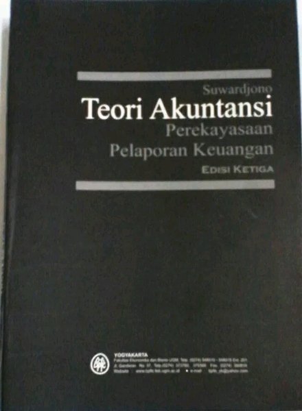 Detail Buku Teori Akuntansi Suwardjono Nomer 2