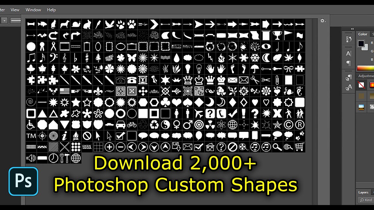 Detail Download Custom Shape Logo Photoshop Nomer 4