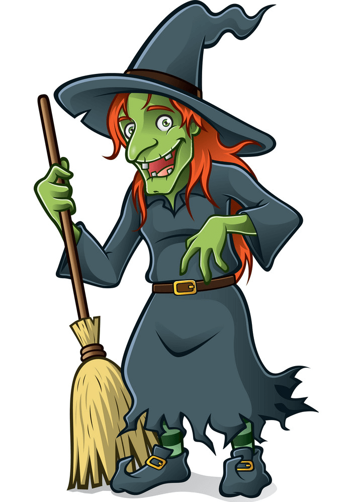 Detail Free Witch Clipart Nomer 5