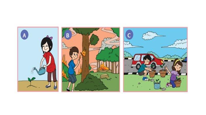 Detail Gambar Kartun Orang Sedang Menyiram Bunga Nomer 38