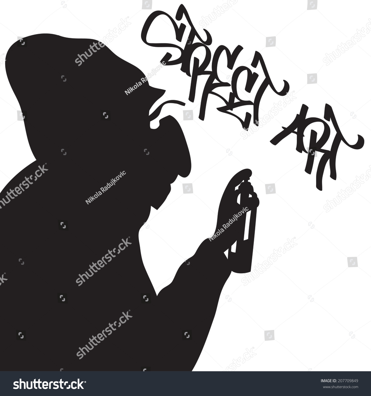 Detail Graffiti Silhouette Vector Nomer 39