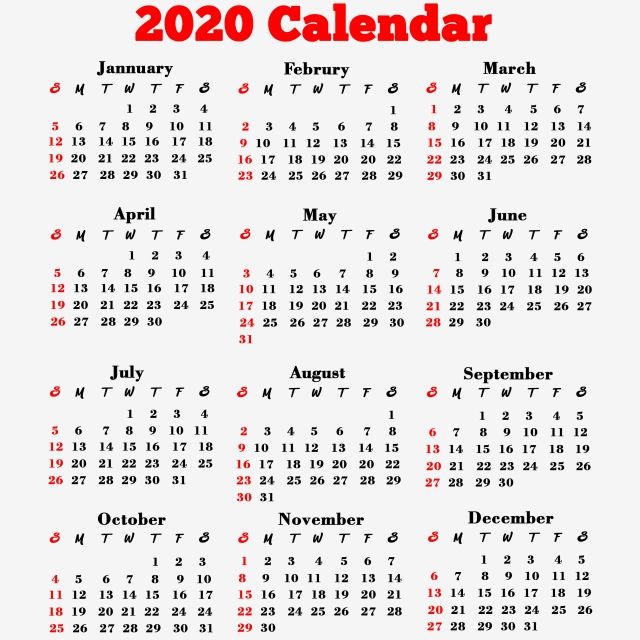 Detail Kalender 2020 Png Nomer 20