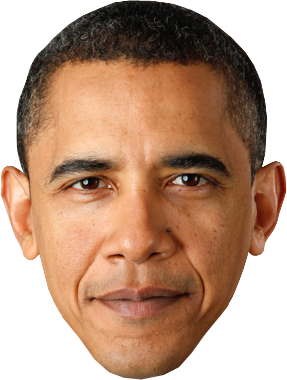 Obama Face Transparent - KibrisPDR