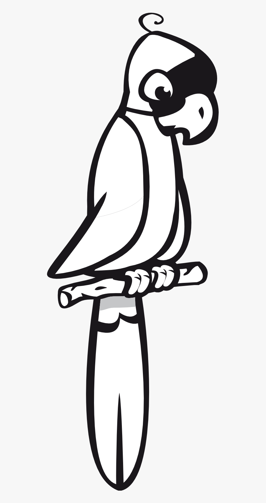 Detail Parrot Black And White Clipart Nomer 15