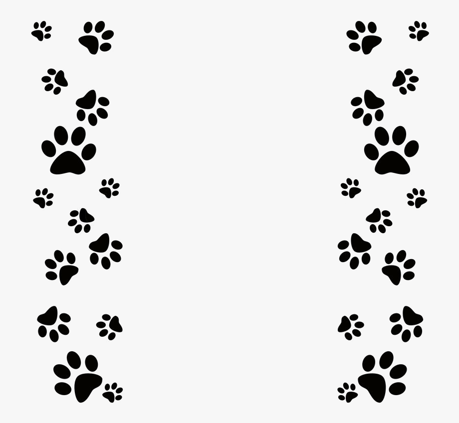 Detail Paw Print Border Png Nomer 12