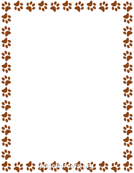 Detail Paw Print Border Png Nomer 19