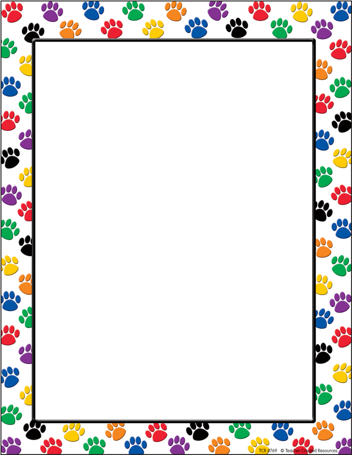 Detail Paw Print Border Png Nomer 22