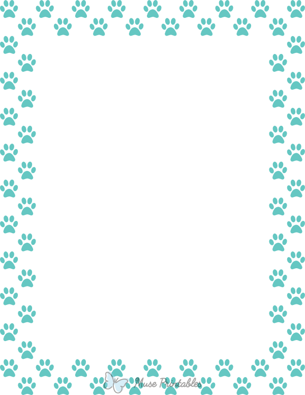 Detail Paw Print Border Png Nomer 4