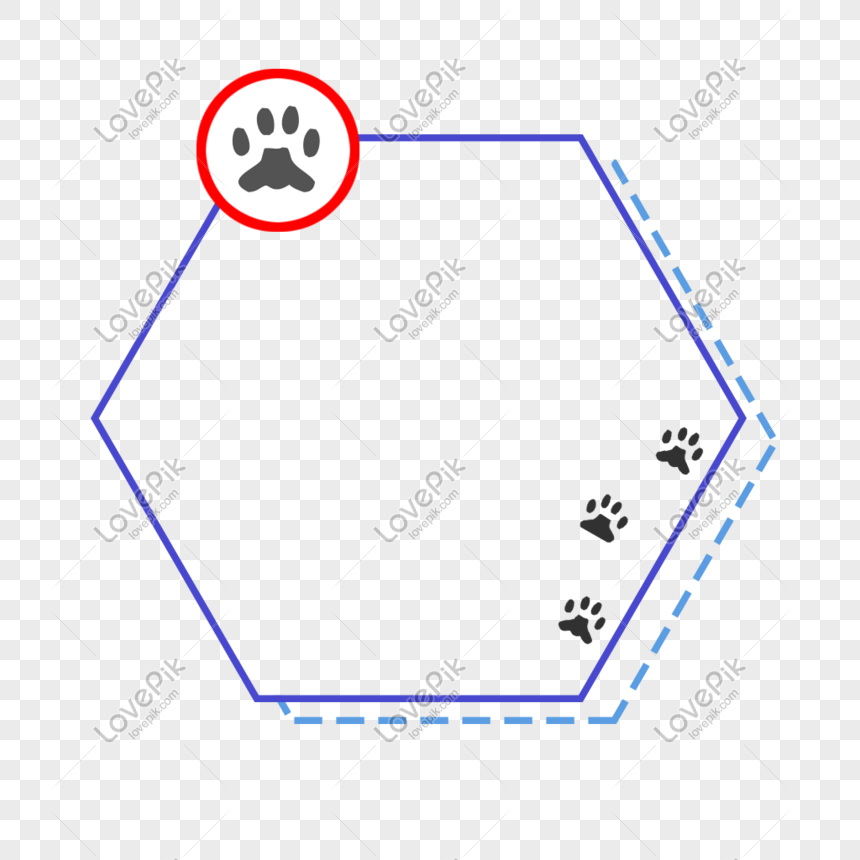 Detail Paw Print Border Png Nomer 30