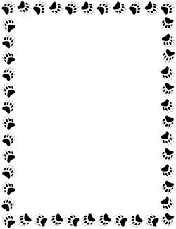 Detail Paw Print Border Png Nomer 8