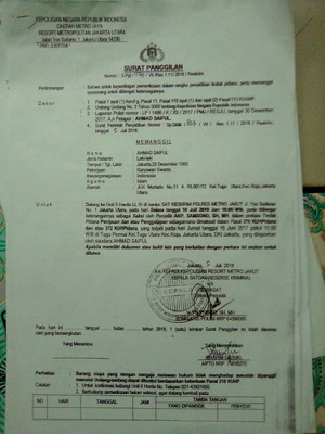 Detail Surat Laporan Penipuan Nomer 18