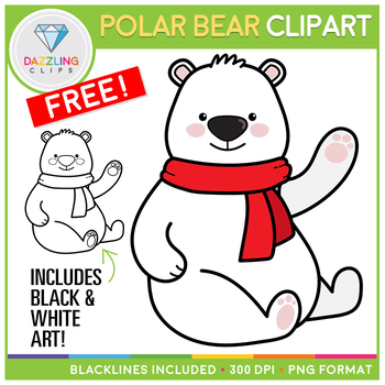 Detail Winter Polar Bear Clipart Nomer 38