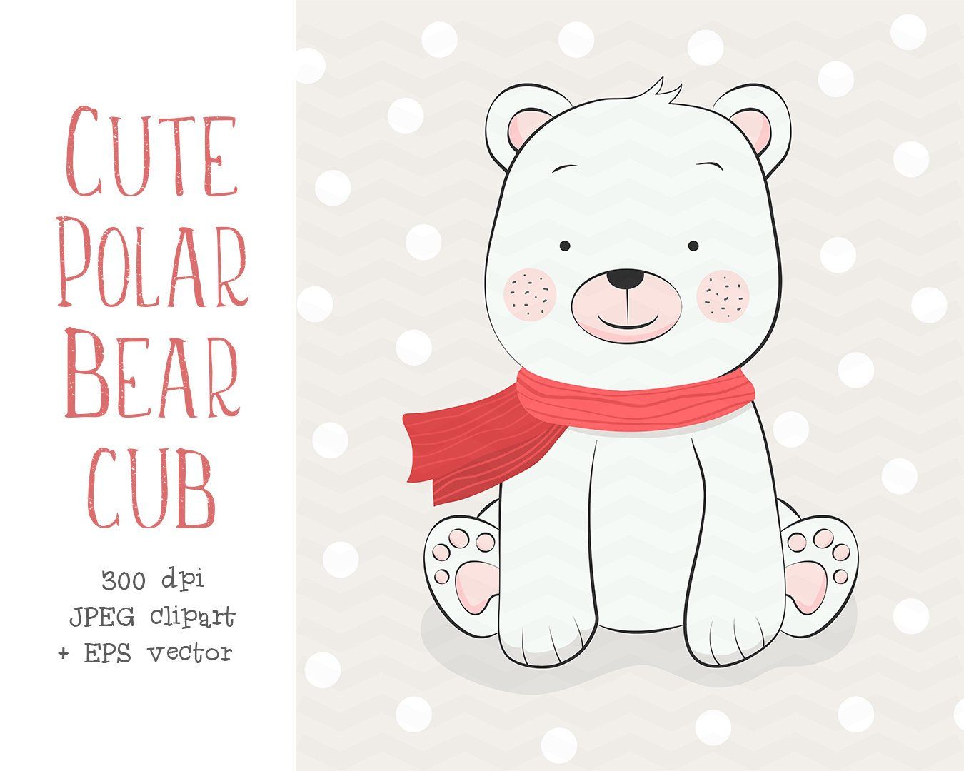 Detail Winter Polar Bear Clipart Nomer 41