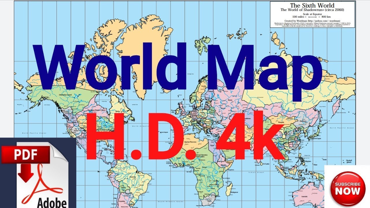 Detail World Map High Resolution Nomer 32