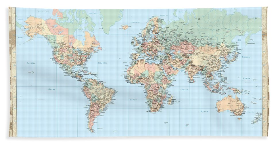 Detail World Map High Resolution Nomer 52