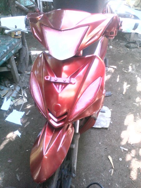 Detail Cat Motor Merah Lembayung Nomer 35