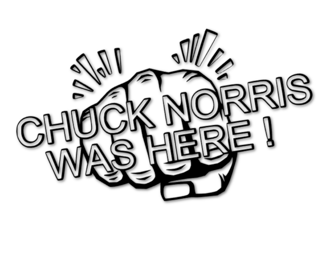 Chuck Norris Autoaufkleber - KibrisPDR