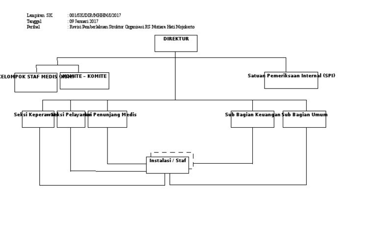 Detail Contoh Struktur Organisasi Rumah Sakit Tipe D Nomer 4